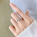 Elegant Heart Shape Diamond Cut Ring - Image 4