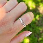 Italian Diamond Circle Simplicity Finger Ring