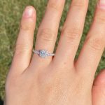 Italian Diamond Circle & square Finger Ring - Image 2