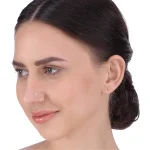 Italian Diamond Triangle Shape Nose Pin - Image 3