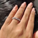 Italian Diamond Circle Simplicity Finger Ring - Image 2