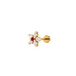 Italian Diamond Rubi Seven Stone Nose Pin - Image 2