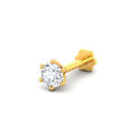 Italian Diamond One ,Three & Square Shape Stone Nose Pin - Image 4