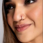 Italian Diamond Luxury Hoop Fashion Nose Ring - Image 2