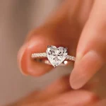 Elegant Heart Shape Diamond Cut Ring