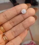 Italian Diamond Multi Stone Nose Pin -10 CN - Image 2