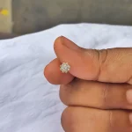 Italian Diamond 9 Stone Nose Pin - Image 2