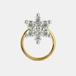 Italian Diamond Stylist Seven Stone Nose Pin-7CN - Image 3