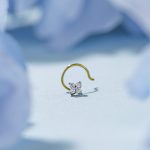 Italian Diamond Stylist Four Stone Nose Pin - Image 4