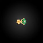Italian Diamond Green Seven Stone Nose Pin