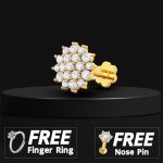 Multi Stone Nose Pin & One Stone Finger ring & One Stone Nose Pin Free