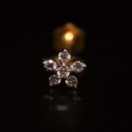 Italian Diamond Stylist Six Stone Nose Pin -6CN - Image 4