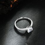 Elegant Heart Shape Diamond Cut Ring - Image 3