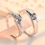 Modern Spark Couple Rings