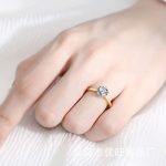 Italian Diamond Classic Six -Claws Finger Ring - Image 2