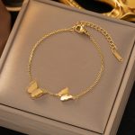 Golden Butterfly Anklet - Image 4