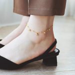 Elegant Golden Bead Anklet - Image 3