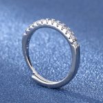 Italian Diamond Half -Circle Simplicity Finger Ring - Image 4