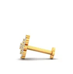 Italian Diamond Multi Stone Nose Pin -10 CN - Image 5