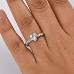 Elegant Heart Shape Diamond Cut Ring - Image 2