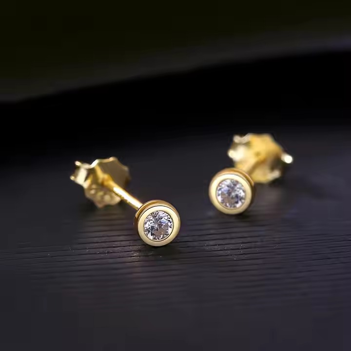 WhatsApp Image 2025-07-24 at 17.54.11_61ffcd6e Stylish One Stone Golden Earring - Image 1