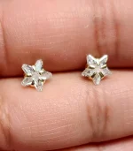 Italian Diamond Star Shape Nose Pin - Image 2