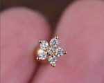 Italian Diamond Stylist Six Stone Nose Pin -6CN - Image 3