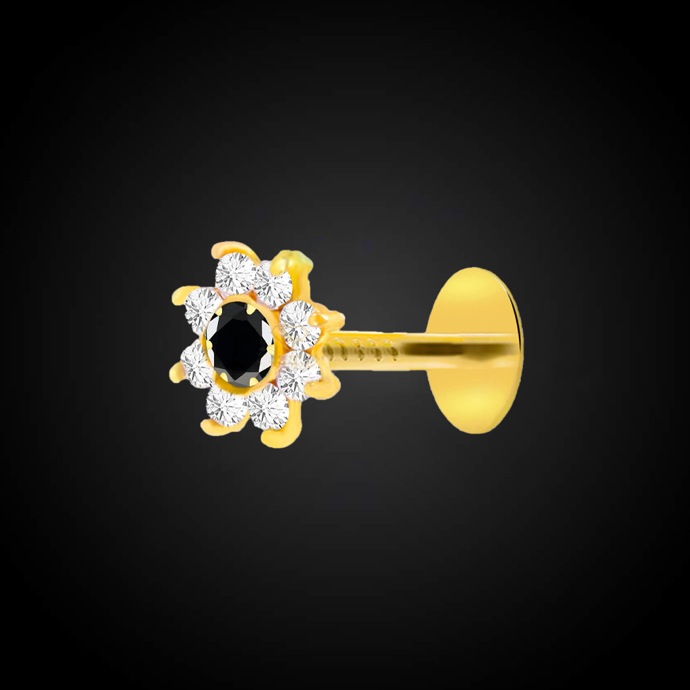 pr15 Italian Diamond New Nine Stone Nose Pin - Image 1