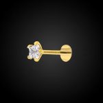 Italian Diamond Star Shape Nose Pin