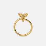 Italian Diamond Stylist Three Stone Nose Pin - Image 2